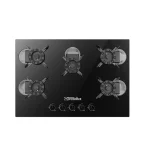 PLAQUE TECHNOLUX ENCASTRABLE 5FEUX 90X60 A GAZ TEC9OMAX POWE