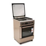 CUISINIERE ASTECH 60/60 4FEUX INOX AVEC ECRAN ET CHALEUR TOURNENTE CK66ELCF