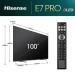 TELEVISEUR HISENSE 100'’ SMART 4K QLED VIDAA QUANTUM DOT 100E7QN