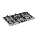 PLAQUE ASTECH DE CUISSON ENCASTRABLE  A GAZ 5FEUX INOX 90X60 PL90GA111GR
