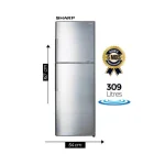 REFRIGERATEUR SHARP 2PORTES INVERTER SILVER SJ-S360-SS