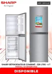 REFRIGERATEUR SHARP COMBINE 4TIROIRS 320LITRES SILVER SJ-BH320-HS2