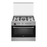 CUISINIERE HAIER 5FEUX 90X60 INOX  CHALEUR TOURNANTE HCR6050EGS2