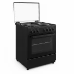 CUISINIERE ENDURO 4FEUX 60X60 + FOUR ELECTRIQUE VENTILO TOURBO NOIR AFS6004EEBIT